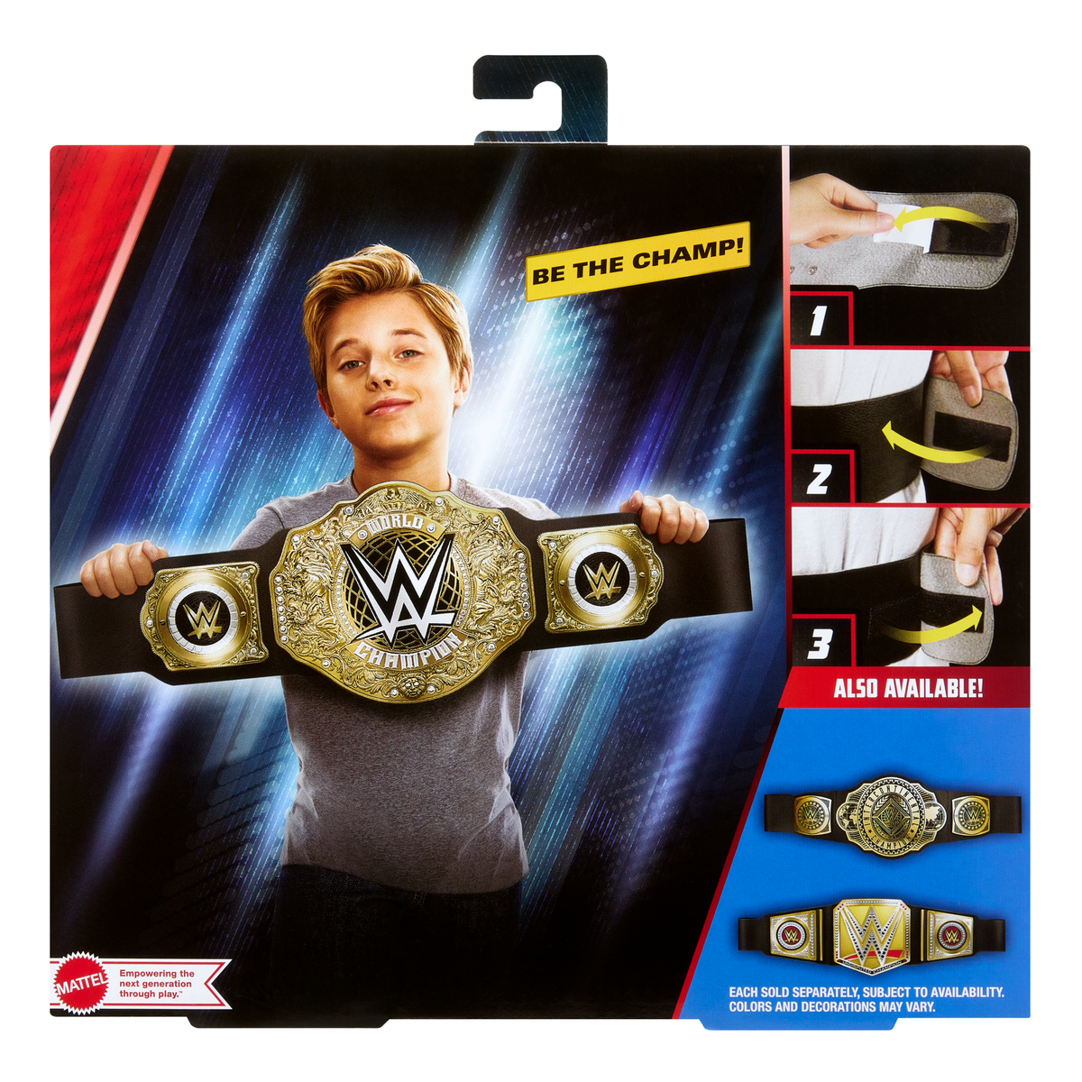 WWE Championship Title, World Heavyweight Role-Play & Costume, Leather-Like Belt