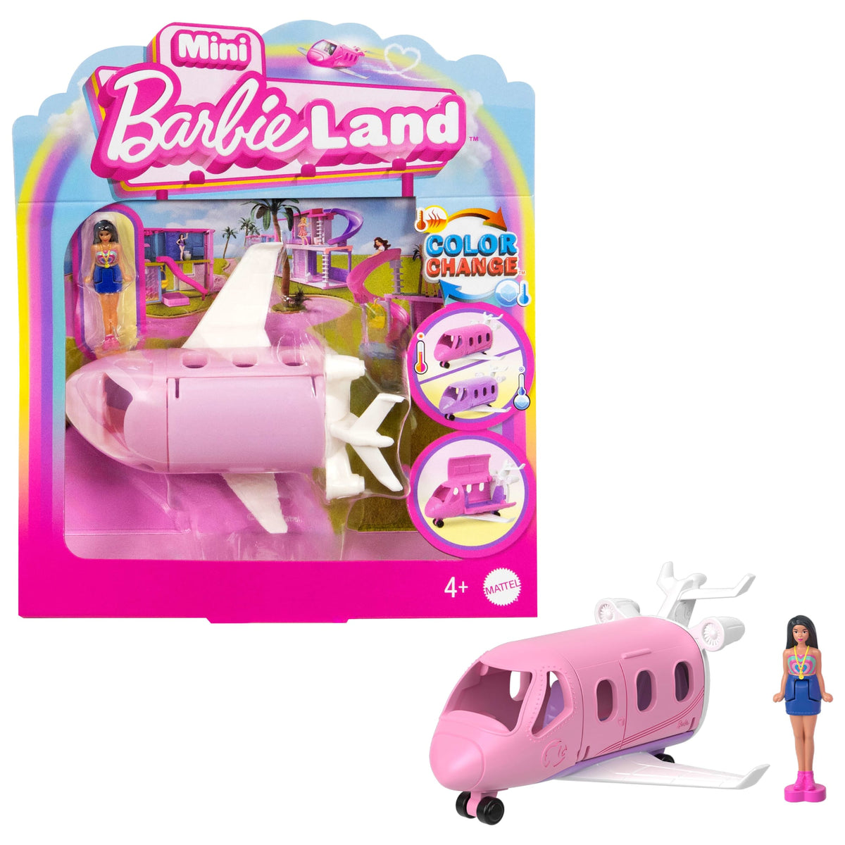 Barbie Mini BarbieLand Veículo para Boneca Avião dos Sonhos