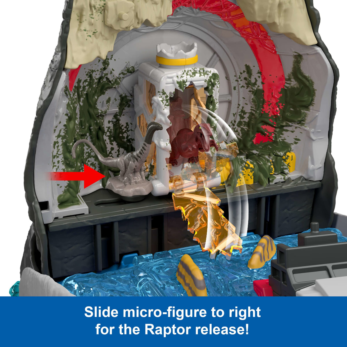 Jurassic World Rebirth Deluxe Mosasaurus Playset, 7 interactive Features & Sound Fx, 6 Micro Figs