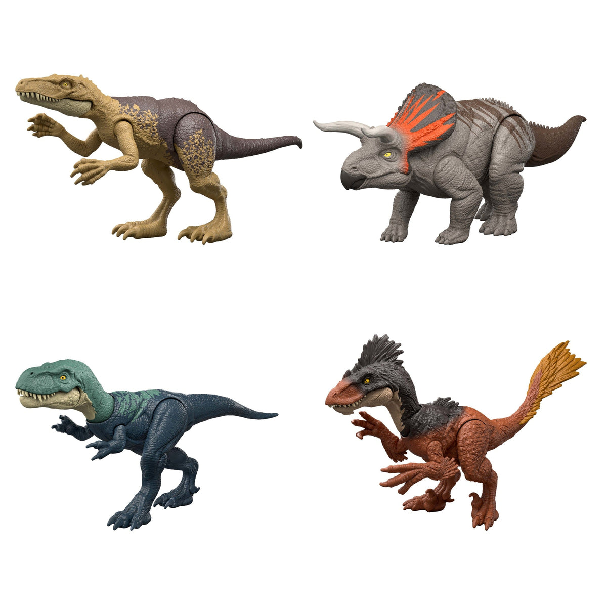 Jurassic World Dinossauro de Brinquedo Rebirth Mordida de Ataque