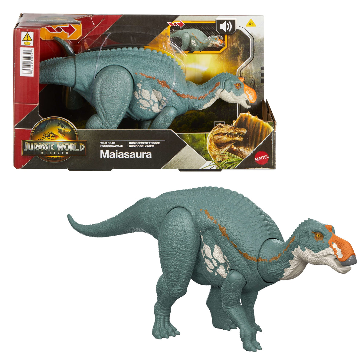 Jurassic World Dinosaurio de Juguete Rebirth Rugido Salvaje Maiasaura