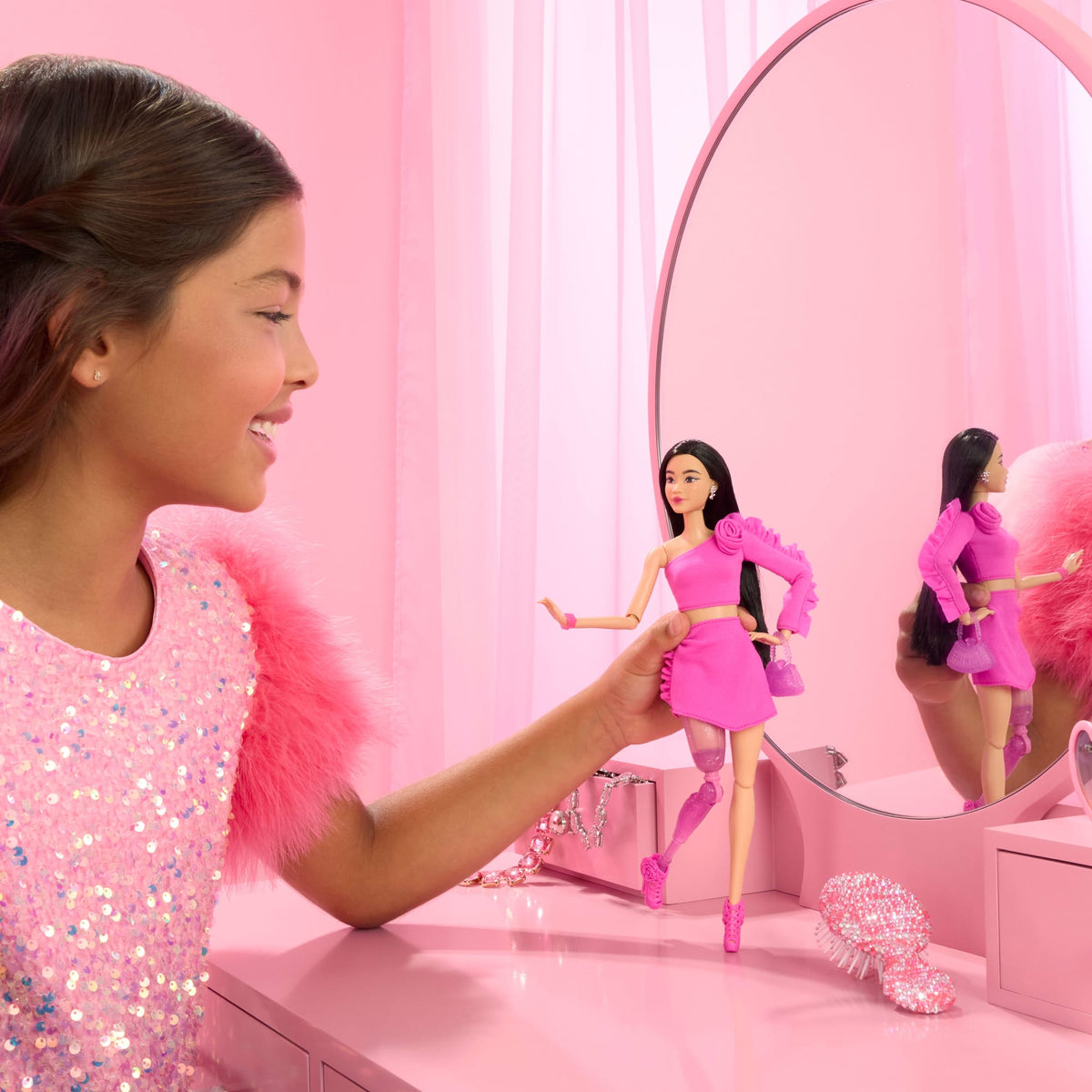Barbie Fashionista Muñeca Deluxe Pierna Prostética