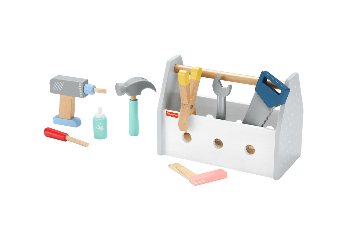 Fisher-Price Juguete para Bebés Kit de Herramientas de Madera