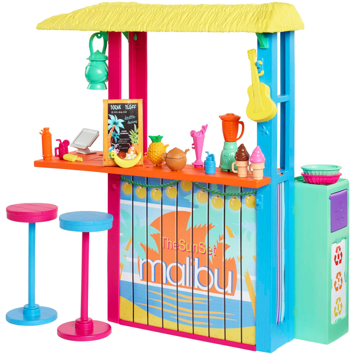 Barbie Loves The Ocean Beach Shack Playset, Made From Recycled Plastics
