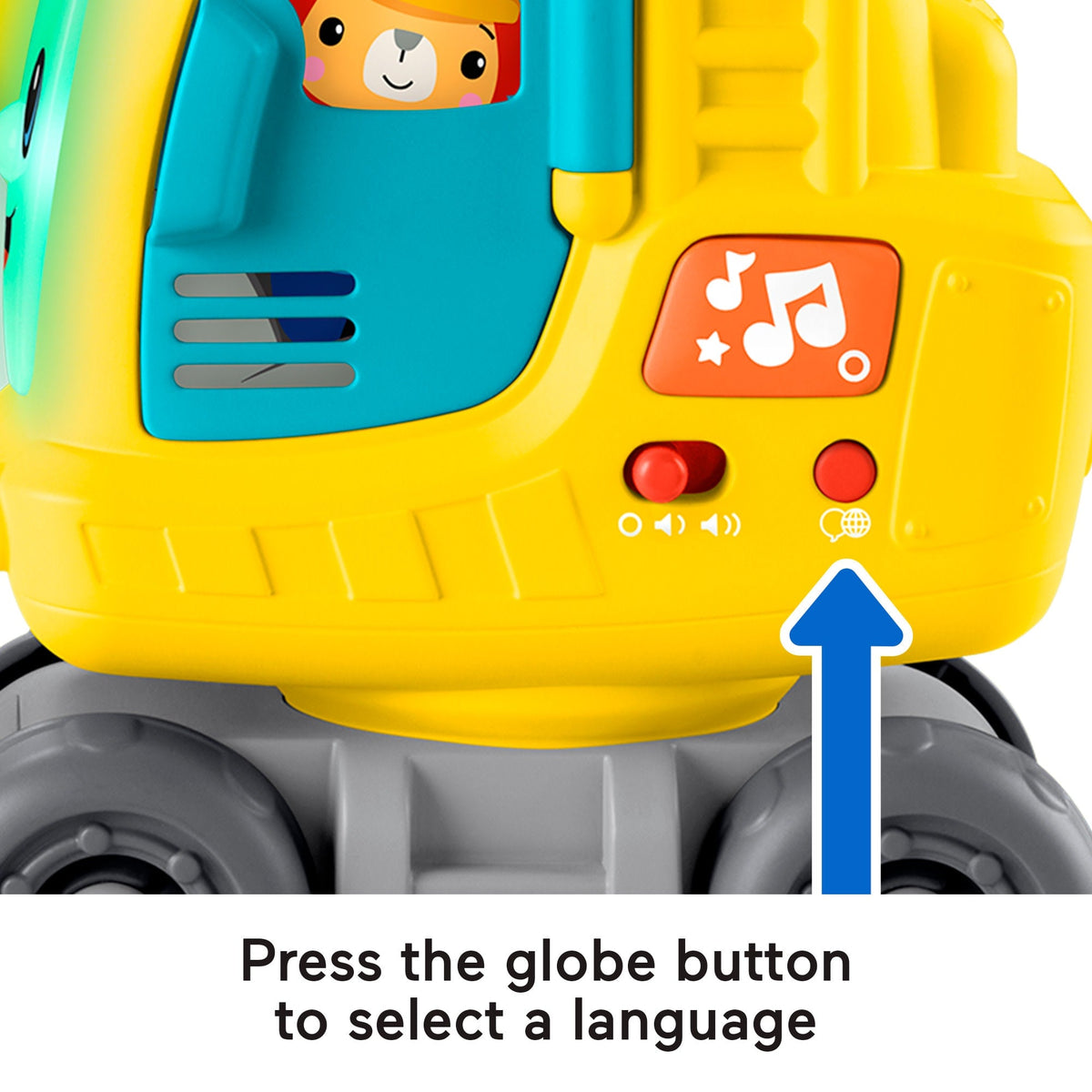 Fisher-Price Count & Stack Crane With Blocks, Lights & Sounds, Multi-Language Version