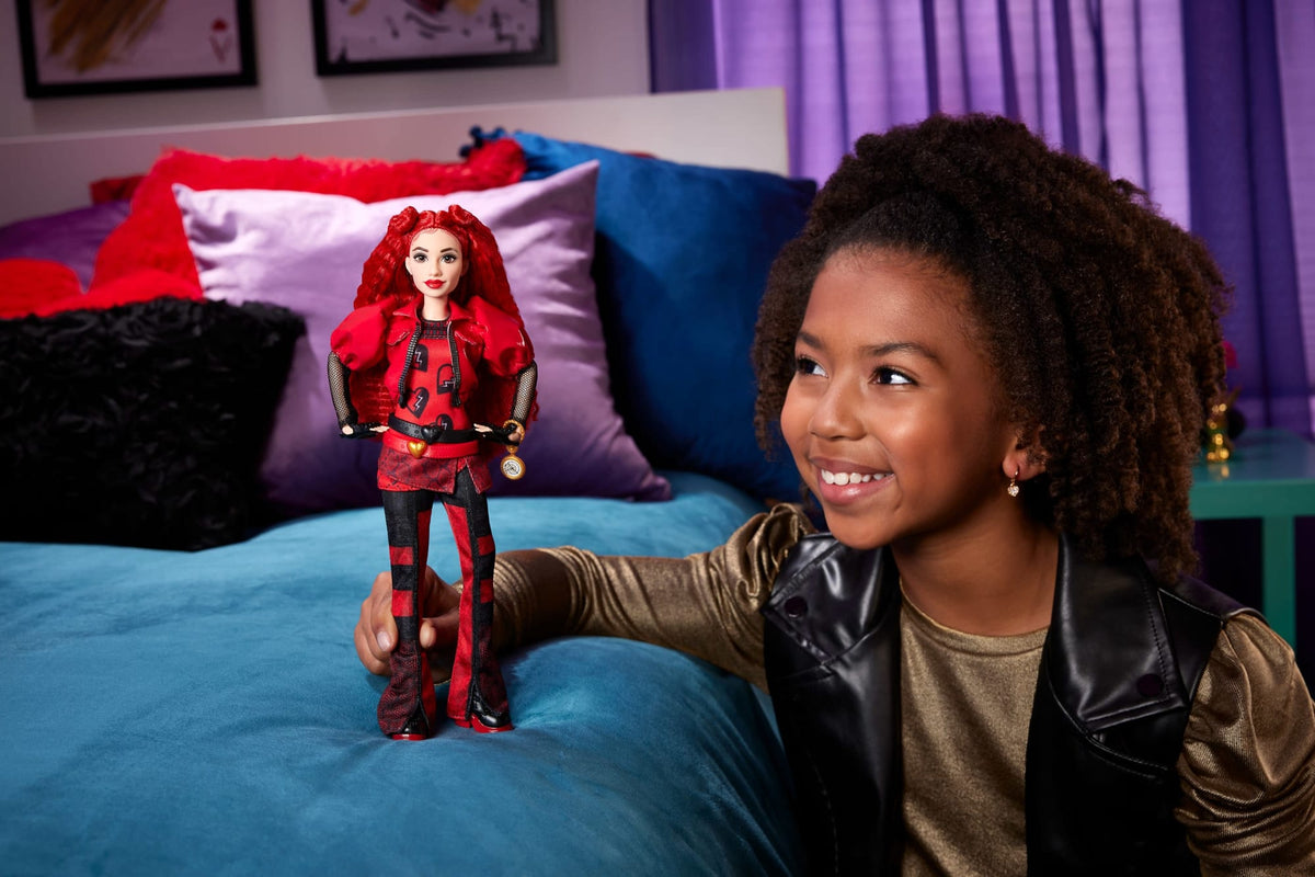 Disney Descendants: The Rise Of Red Fashion Doll & Accessory, Red, Daughter Of Queen Of Hearts