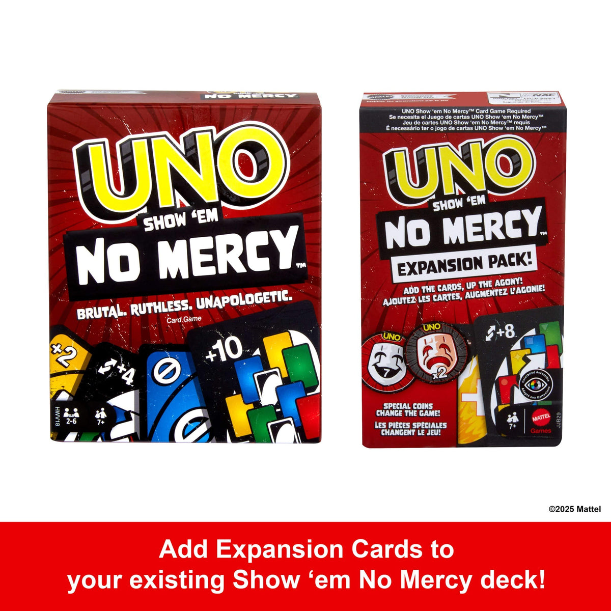 UNO Show ‘Em No Mercy Card Game Expansion Pack For Kid, Adult & Family Nights & Parties