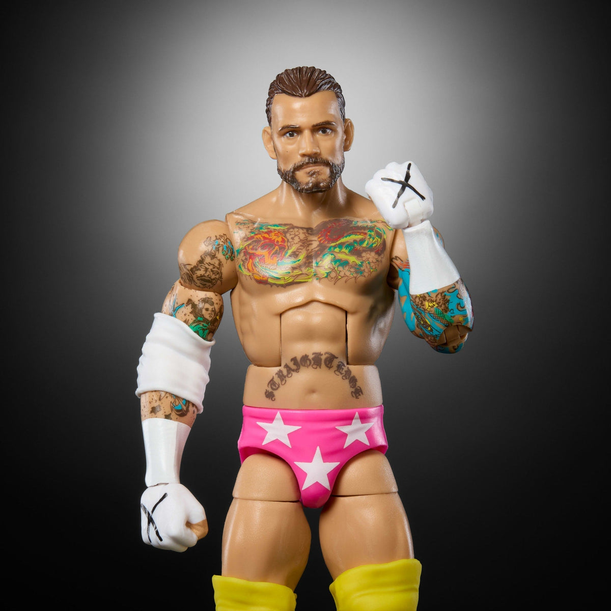 WWE Figura de Acción Elite Cm Punk amarillo