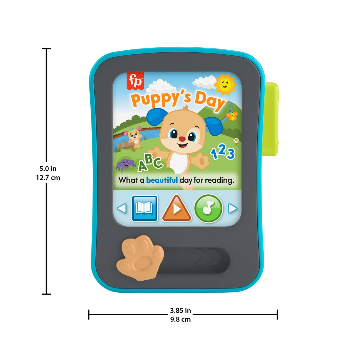 Fisher-Price Laugh & Learn Puppy's Storytime Reader Baby Electronic Learning Toy With Music & Lights