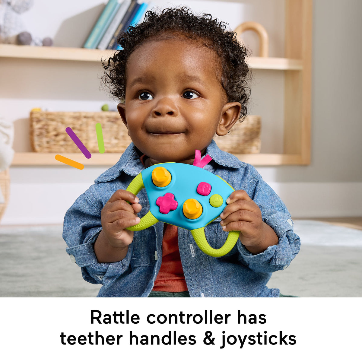 Fisher-Price Level-Up Little Gamer Gift Set, 3 Developmental Baby Toys For Newborns