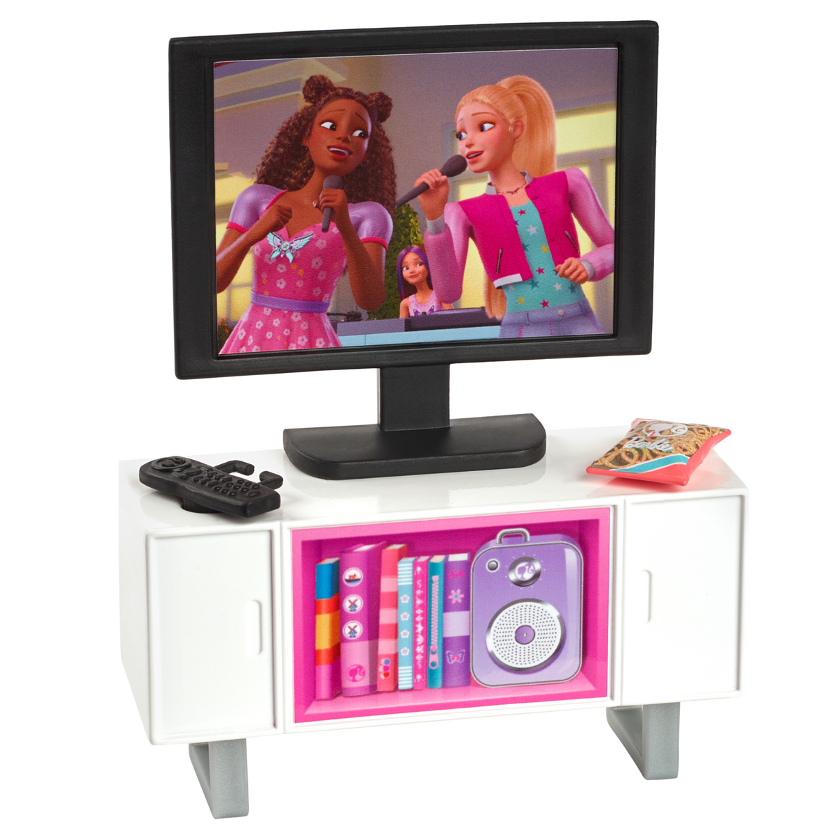 Barbie World Game Room Set With 19 Dollhouse Accessories Including Furniture, Foosball Table & Pets