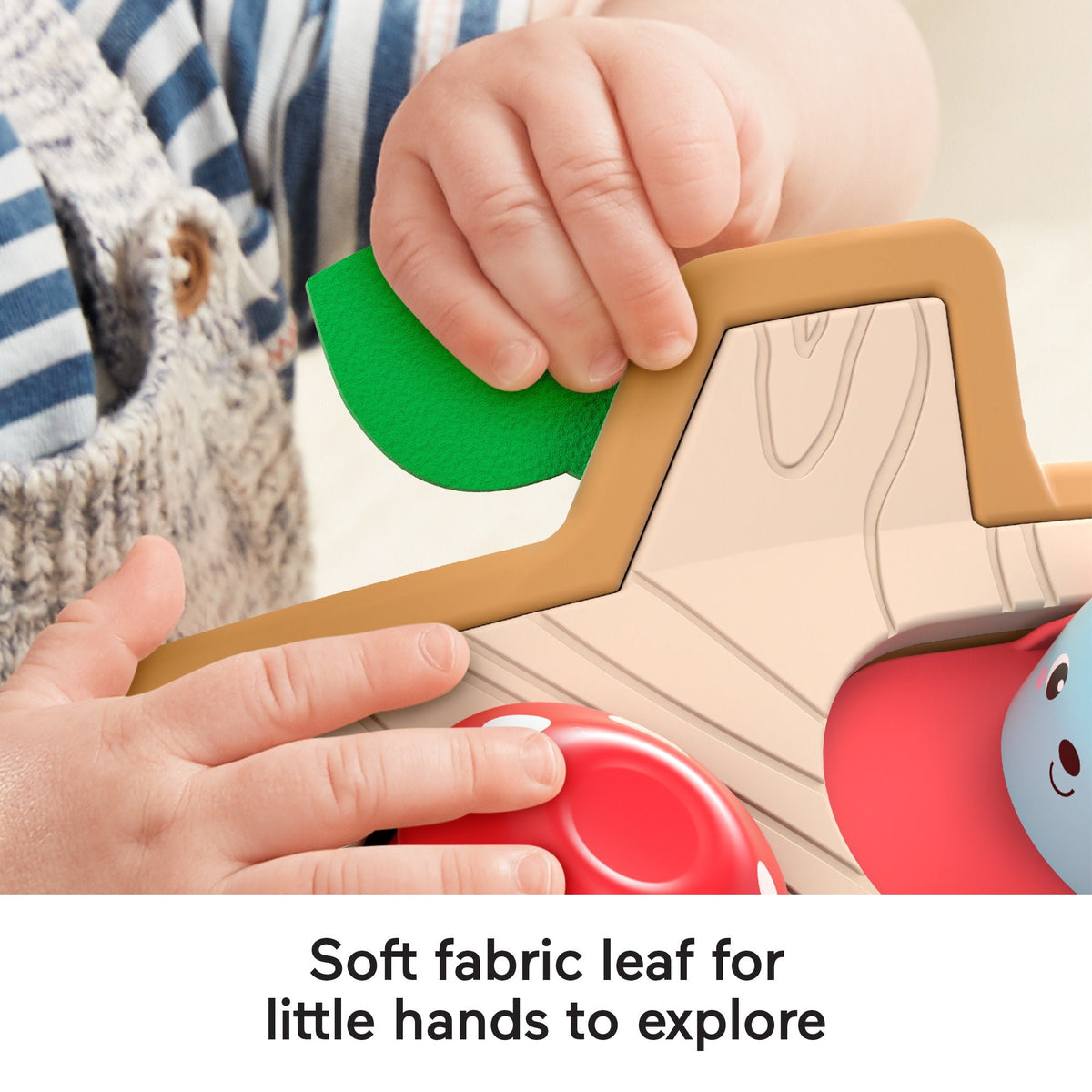 Fisher-Price Hide & Peek Pop-Up Animal-Themed Baby Sensory Activity Toy With Wood & Sounds