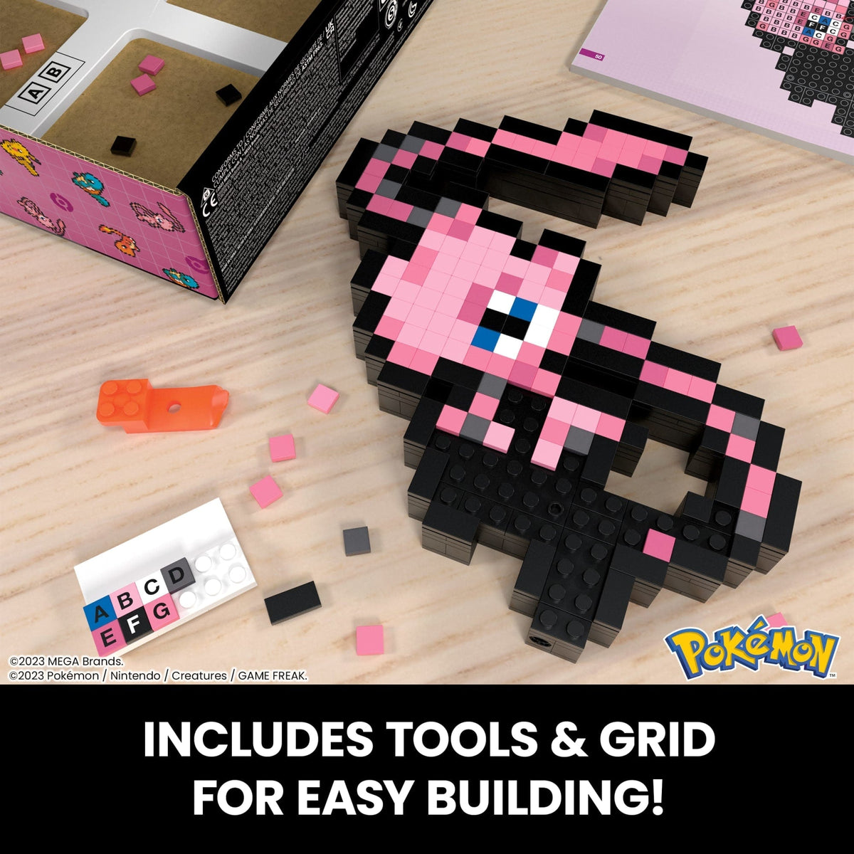 MEGA Pokémon Mew Building Toy Kit (434 Pieces) Retro Set For Collectors