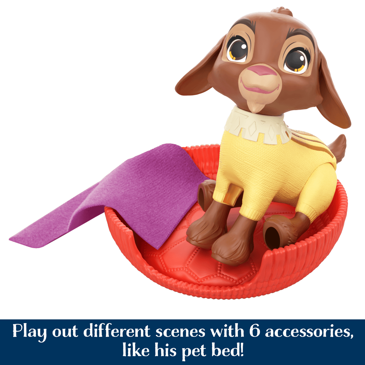 Disney Wish Valentino & Star Set With 2 Figures & 6 Accessories, Goat Figure Bends Back Legs