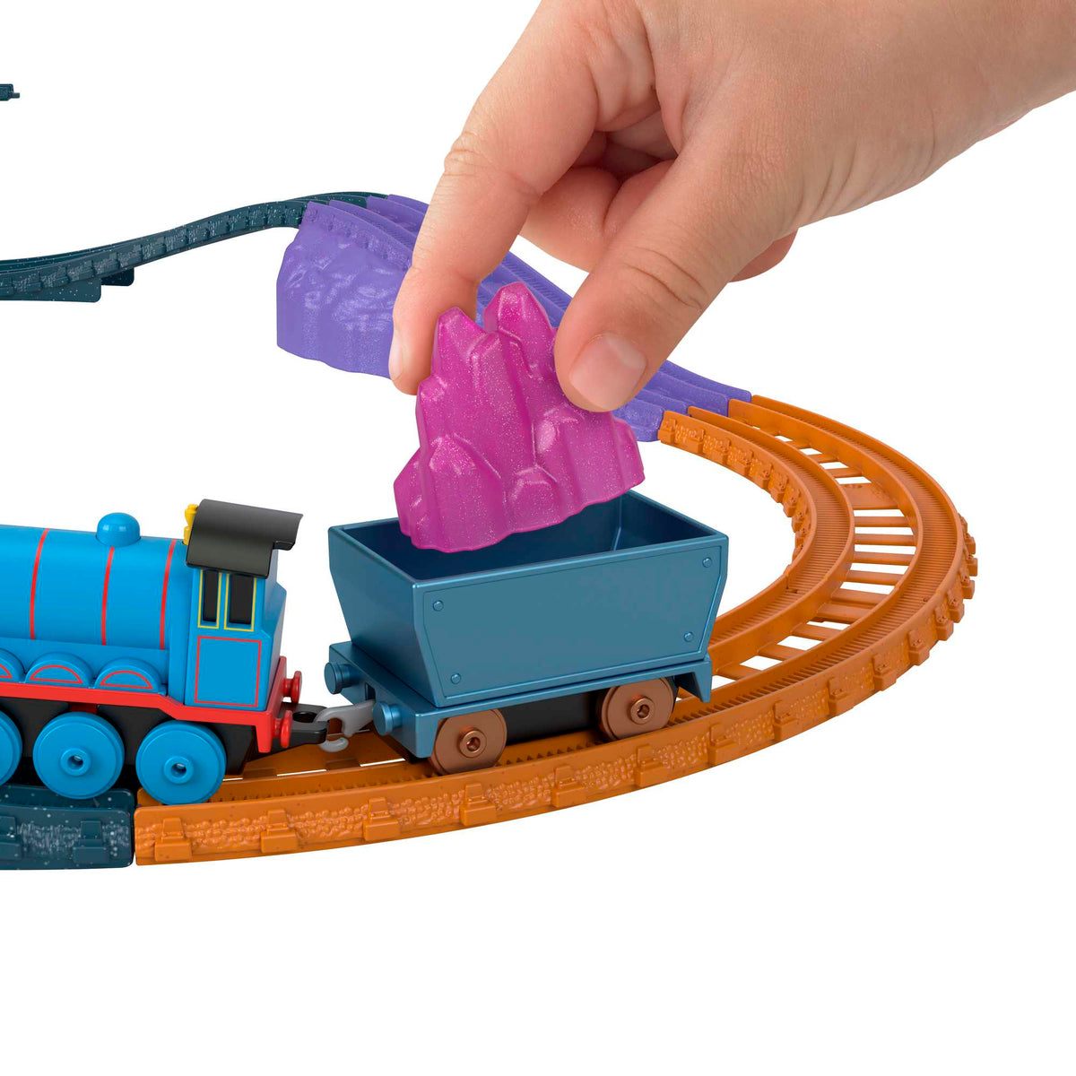 Thomas And Friends Gordon in The Mines Train Set, Track Set With Diecast Engine & Crystal Cargo