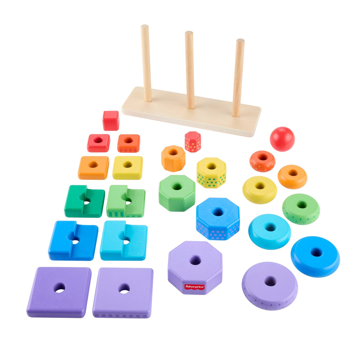 Fisher-Price Juguete para Bebés Torres de Actividades de Madera