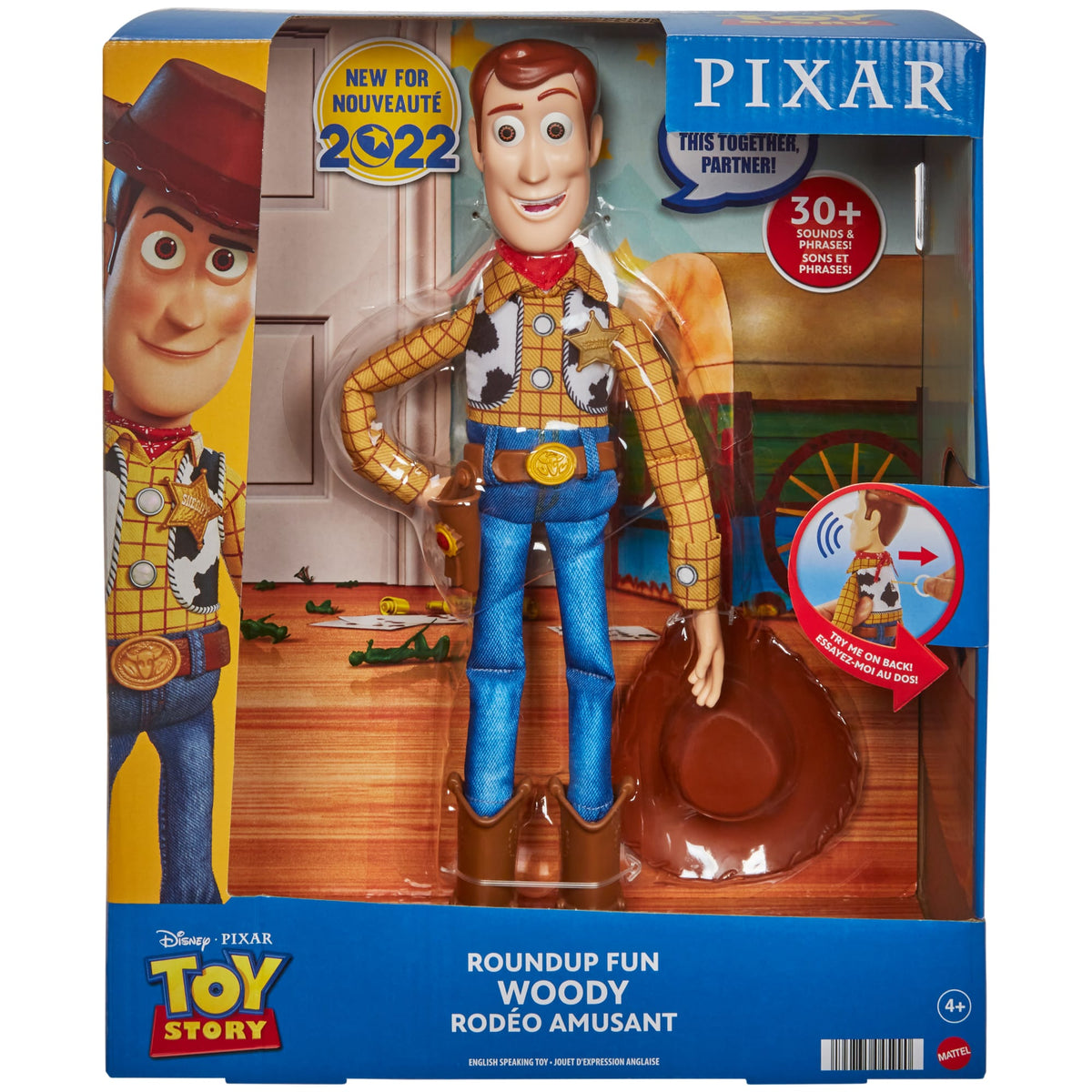 Disney And Pixar Toy Story Roundup Fun Woody Large Talking Figure, 12 inch