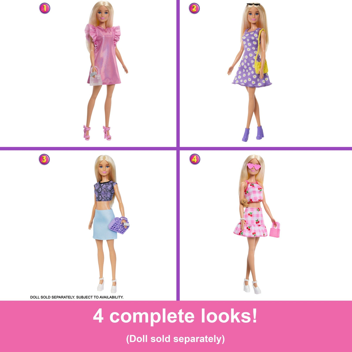 Barbie Dream Closet Toy Playset With Clothes & Accessories, 3-Ft-Wide With 25+ Pieces