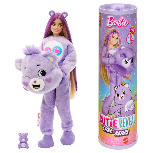 Barbie  Cutie Reveal  Care Bears  Poupée et Acc.  Costume Égalours