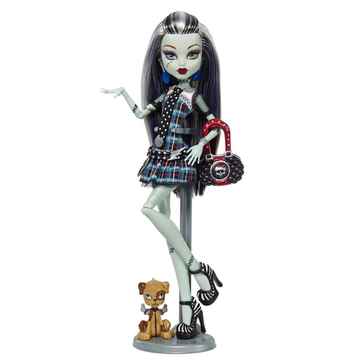 Monster High Frankie Stein Reproduction Doll With Doll Stand & Accessories