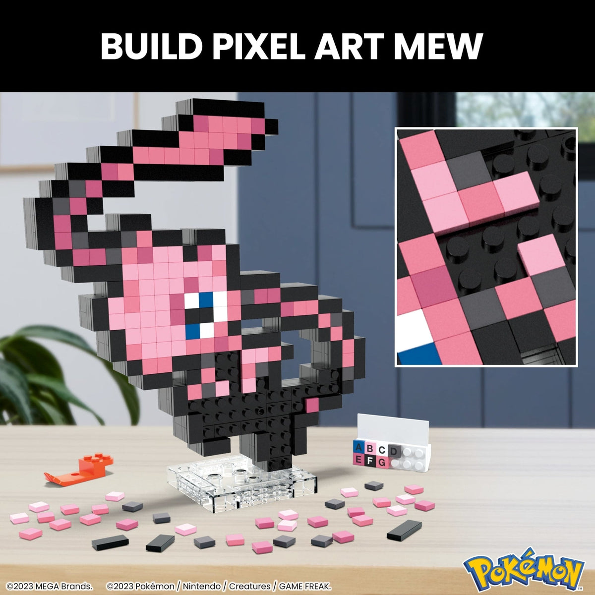 MEGA Pokémon Mew Building Toy Kit (434 Pieces) Retro Set For Collectors