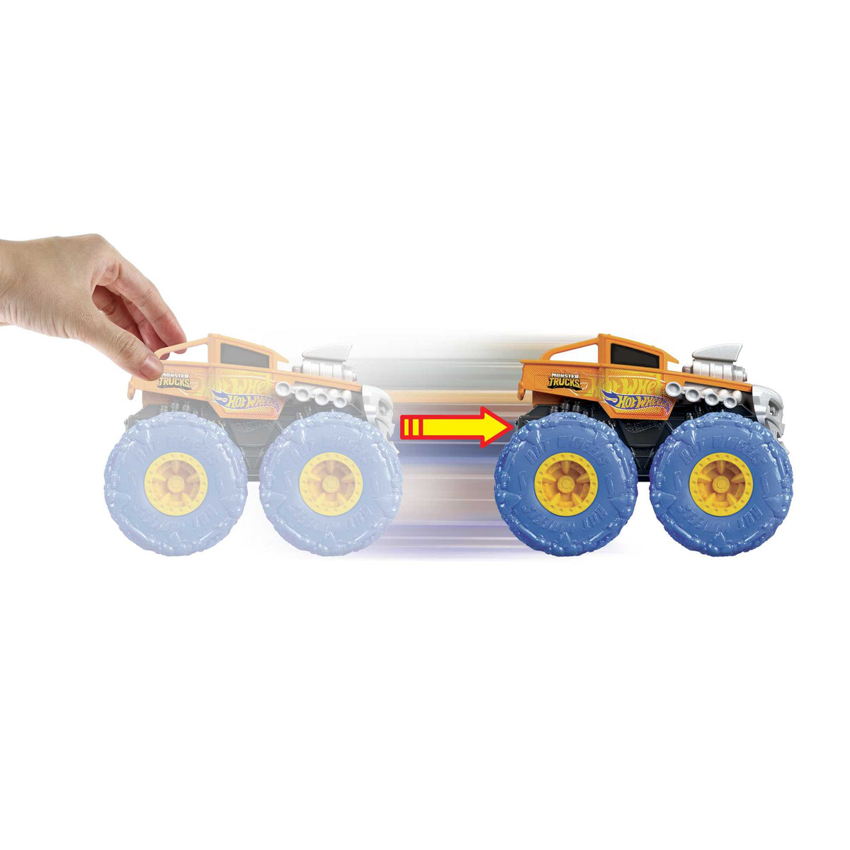 Hot Wheels® 1:43 Monster Trucks Rev Tredz™ Trucks - Bone Shaker