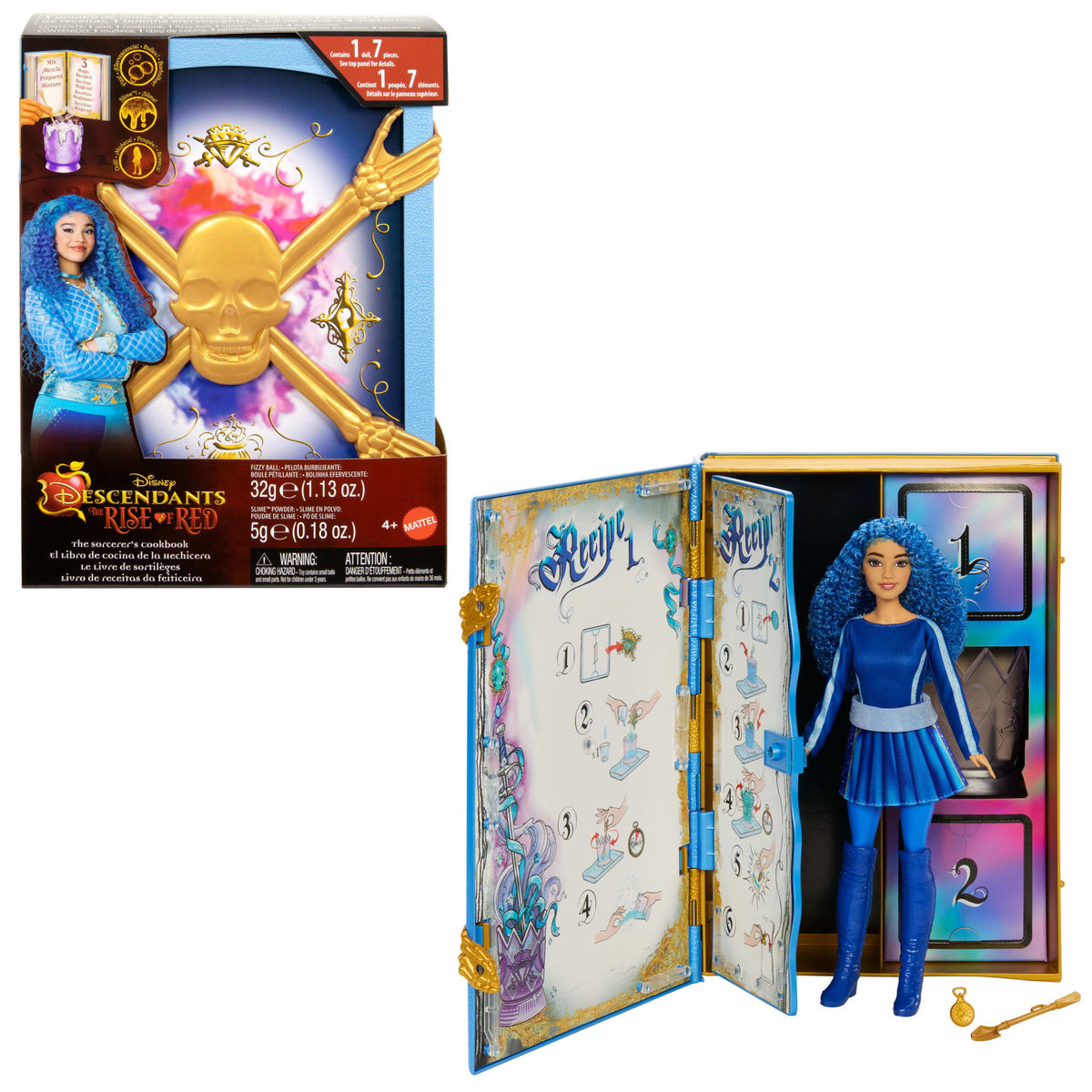 Disney Descendants: The Rise Of Red – The Sorcerer's Cookbook With Doll, Fizz, Slime & Chloe Doll Reveal Surprises