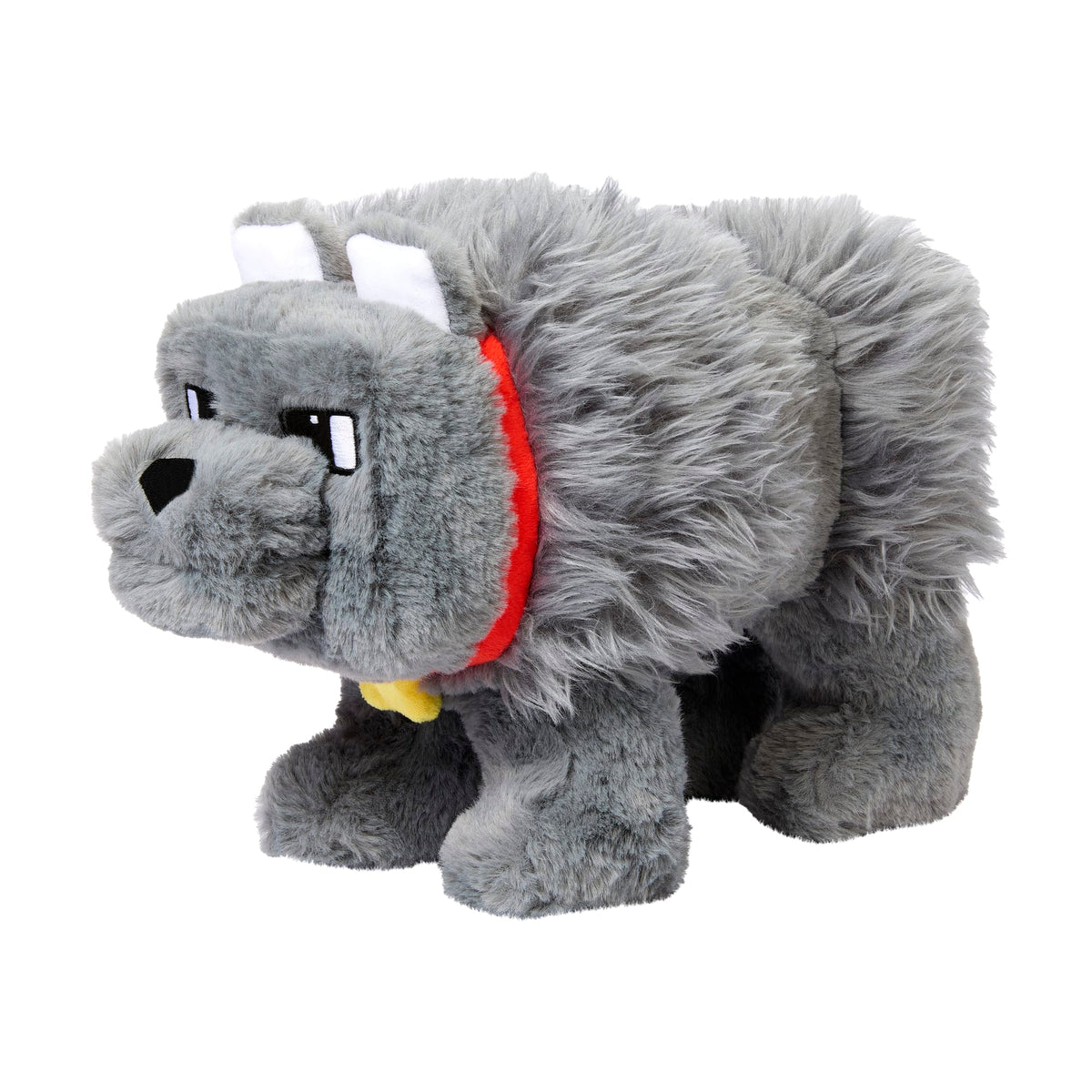 Minecraft Dennis The Wolf Interactive Plush Toy With Sounds & Moving Mouth, Inspired By The Movie