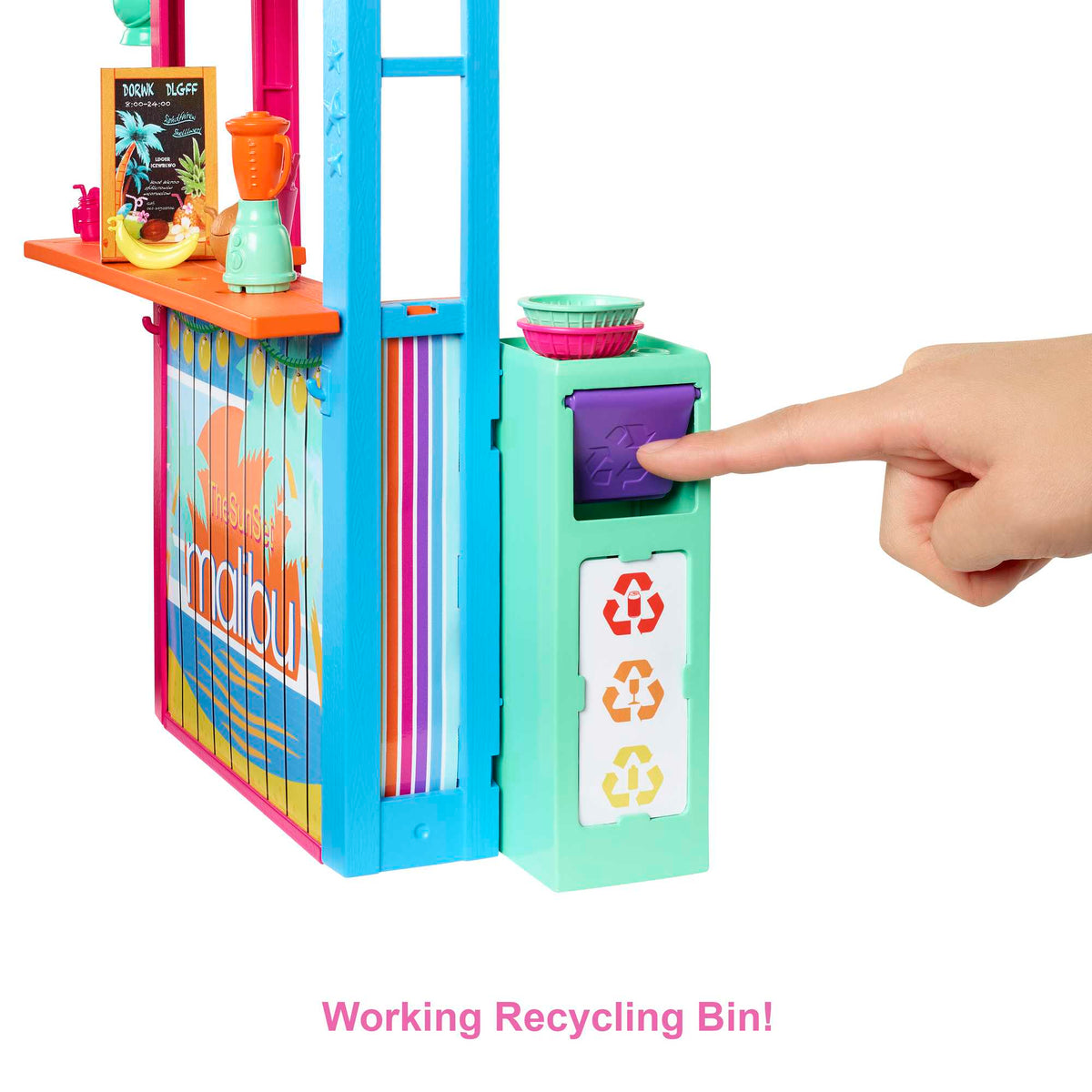Barbie Loves The Ocean Beach Shack Playset, Made From Recycled Plastics