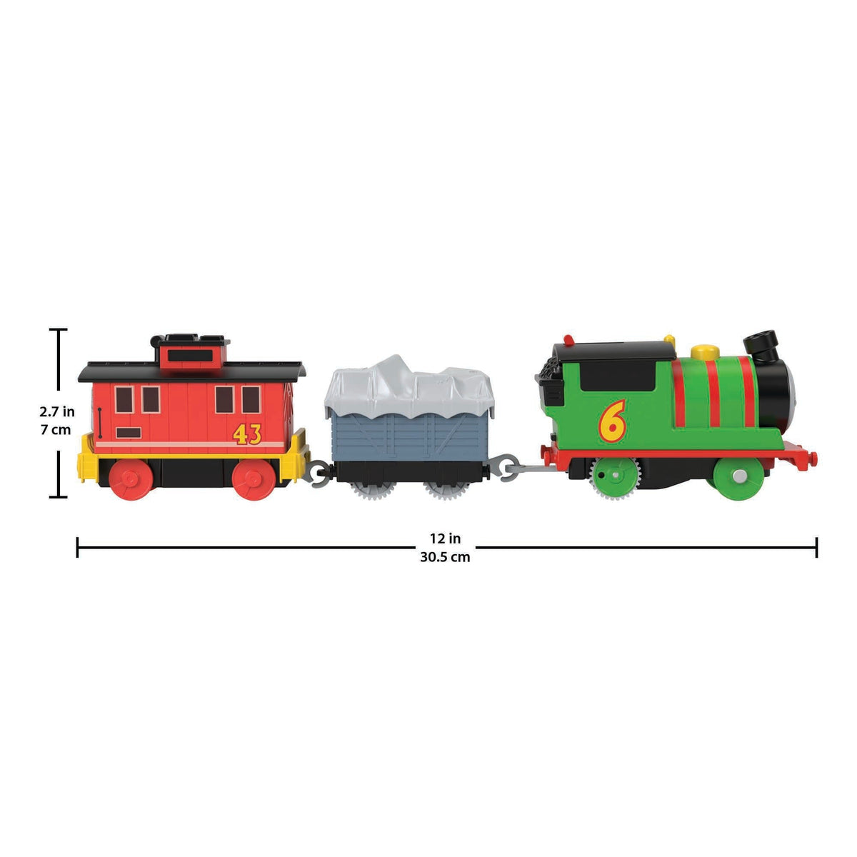 Thomas & Friends Percy & Brake Car Bruno Motorized Vehicle Set