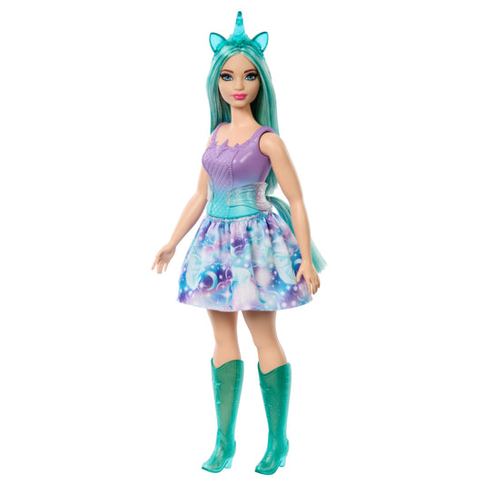 Barbie Unicorn Dolls With Fantasy Hair, Ombre Outfits And Unicorn Accessories