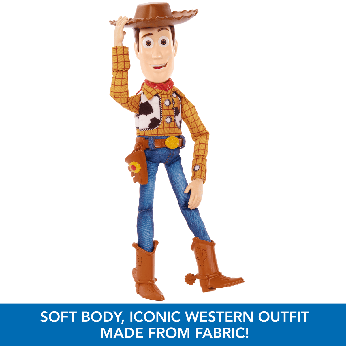 Disney And Pixar Toy Story Roundup Fun Woody Large Talking Figure, 12 inch