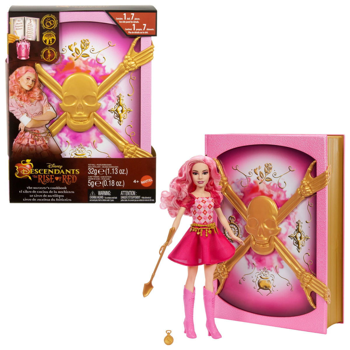 Disney's Descendants: The Rise Of Red The Sorcerer's Cookbook Doll & Playset, Surprise Reveals