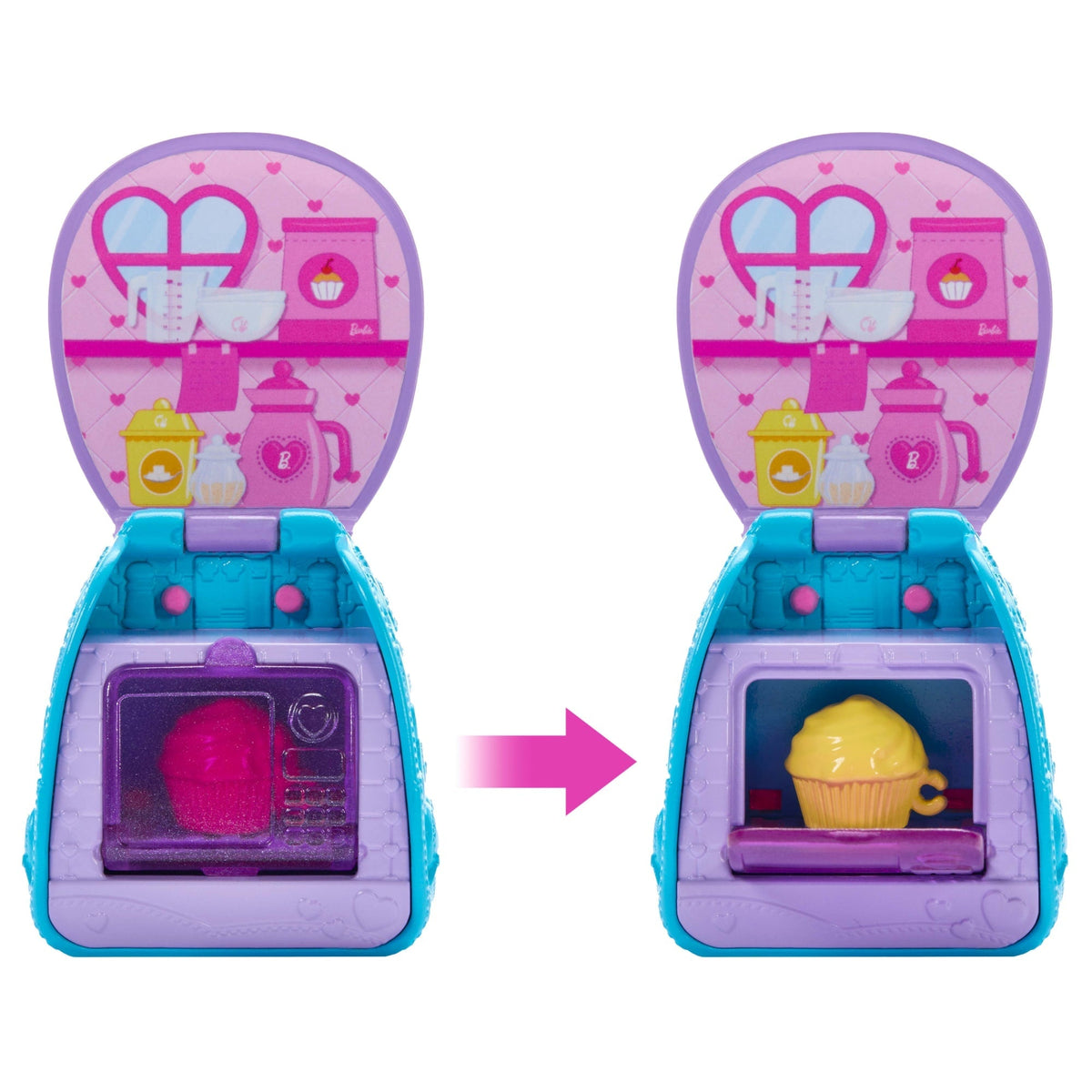 Barbie Set de Juego Chelsea Mochila para Hornear Cupcakes