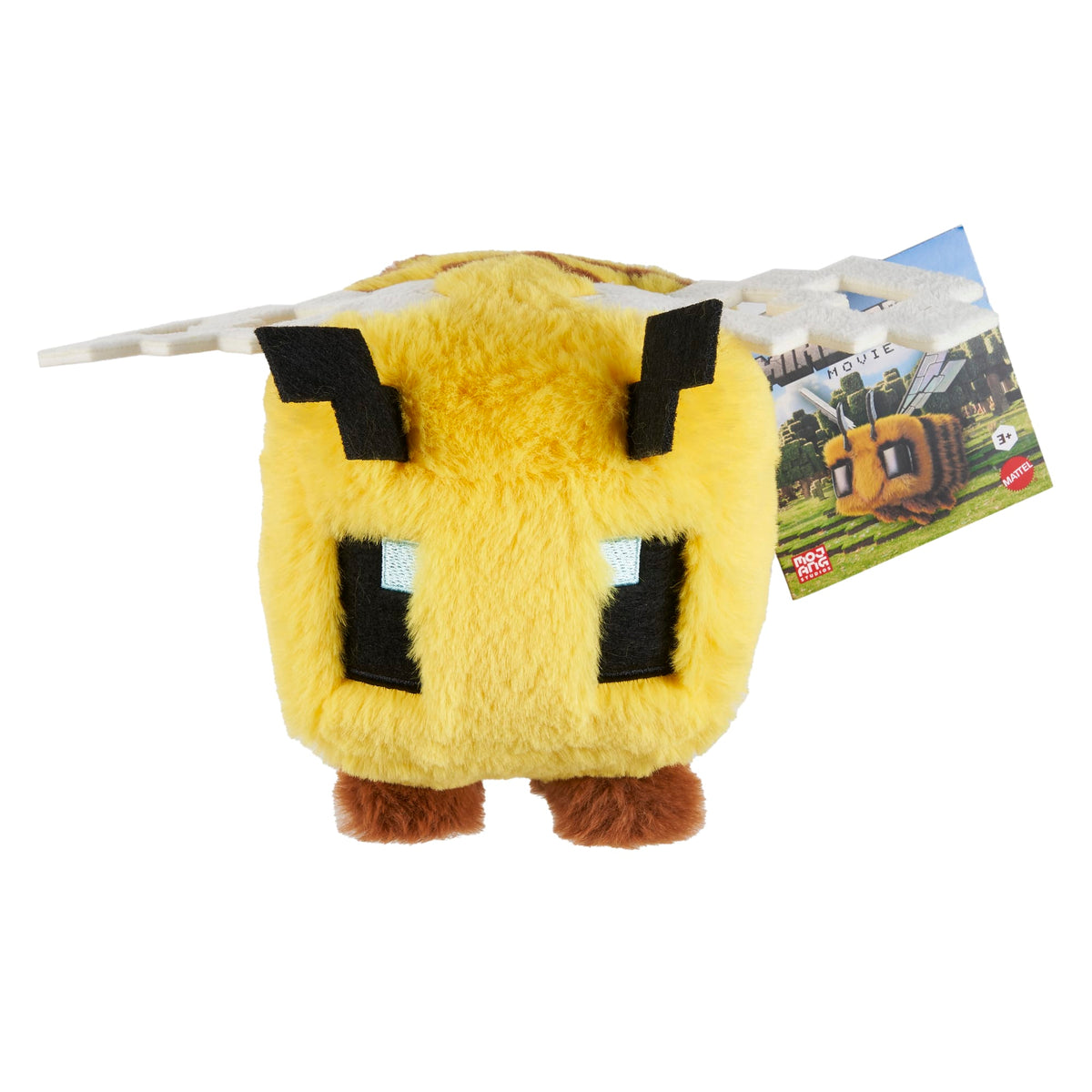 Minecraft Bee Plush Toy, 8-inch Collectible Soft Doll inspired By A Minecraft Movie