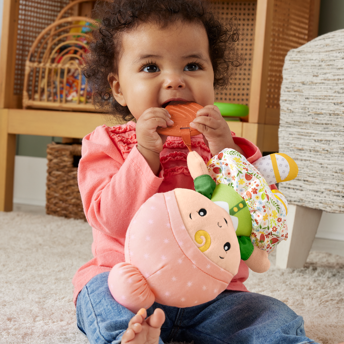 Fisher-Price  Jouet Sensoriel Pour Bébé  Ma Première Poupée Câline